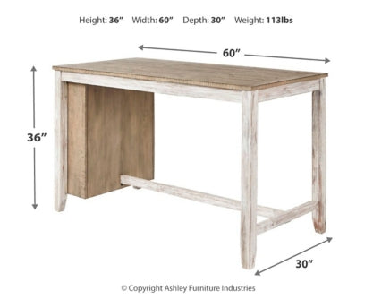 Skempton Counter Height Dining Table and 4 Barstools - PKG001971