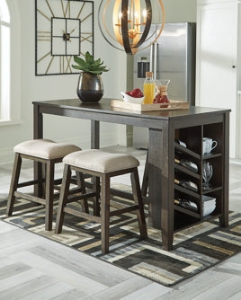 Rokane Counter Height Dining Table and 4 Barstools - PKG001979