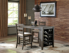 Rokane Counter Height Dining Table and 2 Barstools - PKG001980