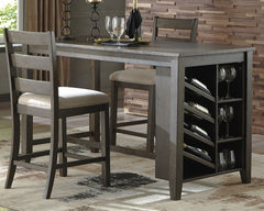 Rokane Counter Height Dining Table and 2 Barstools - PKG001980