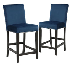 CELESTE COUNTER HEIGHT CHAIR-BLUE  (2 PER CARTON)