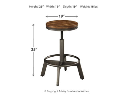 Torjin Counter Height Dining Table and 2 Barstools - PKG001986