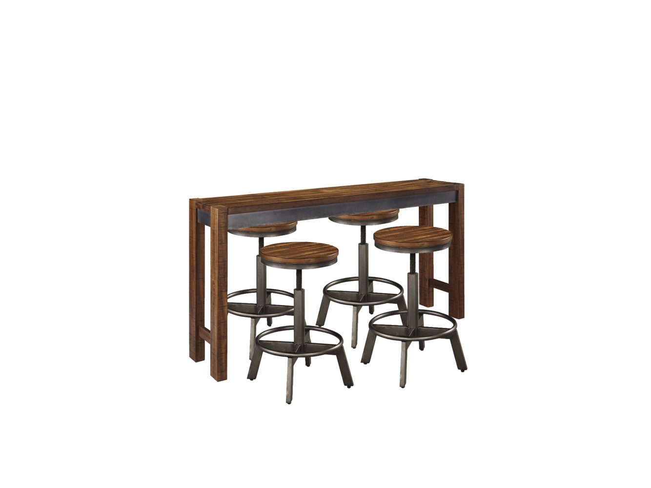Torjin Counter Height Dining Table and 4 Barstools - PKG000114