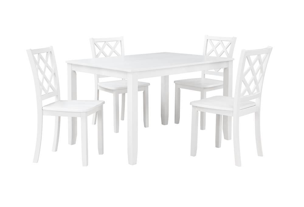 TRELLIS DINING CHAIR (2 PER CARTON)-WHITE