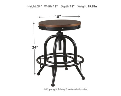 Valebeck Counter Height Dining Table and 4 Barstools - PKG002022