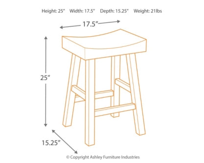 Glosco Counter Height Bar Stool (Set of 2)