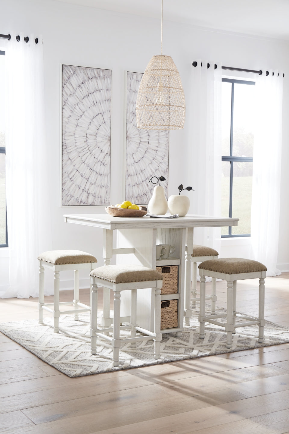 Robbinsdale Counter Height Dining Table and Bar Stools (Set of 5)