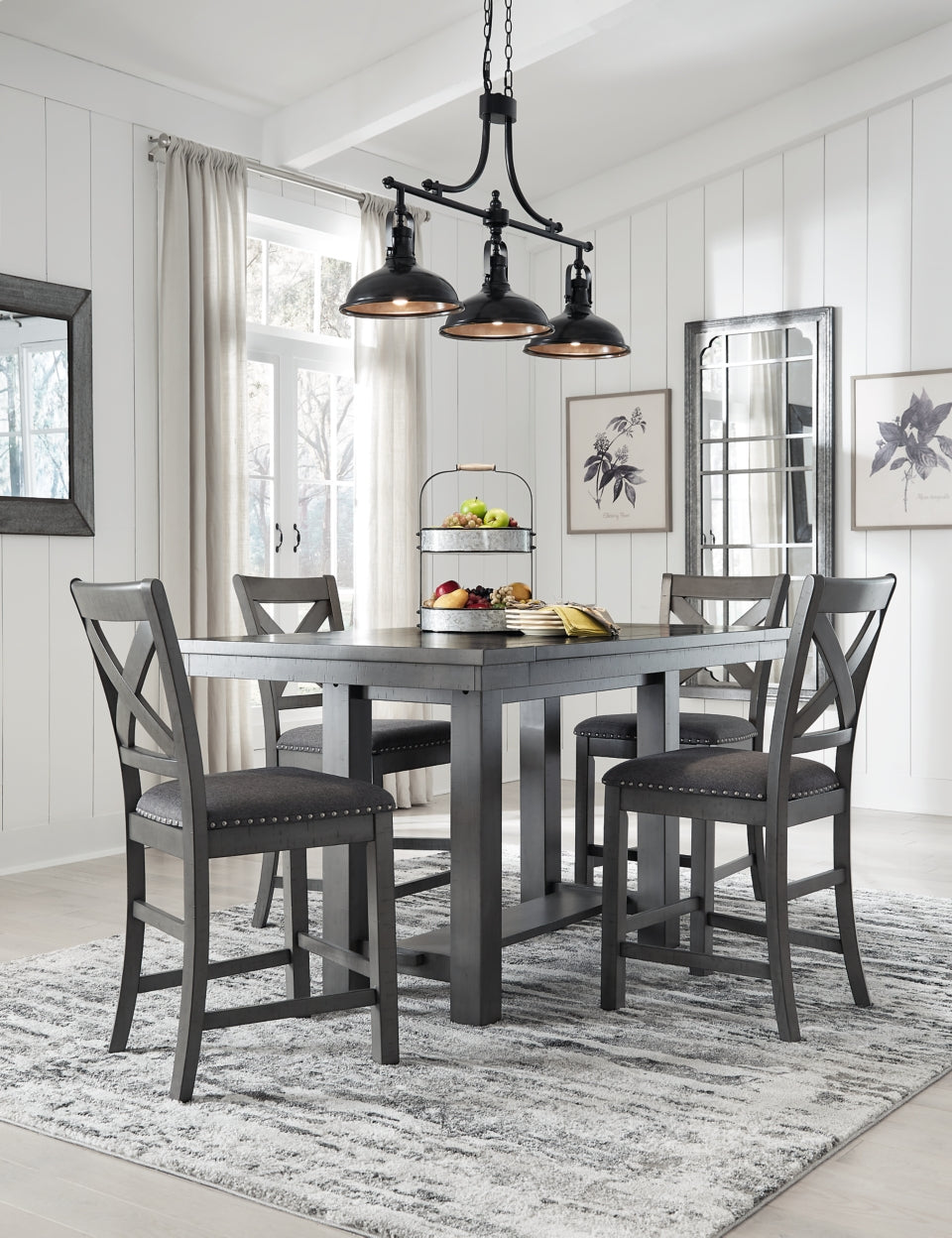 Myshanna Dining Table and 4 Chairs - PKG011220