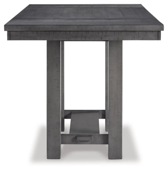 Myshanna Counter Height Dining Table and 4 Barstools and Bench with Storage