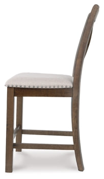 Moriville Counter Height Dining Table and 6 Barstools