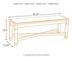 Bolanburg Dining Bench - The Bargain Furniture
