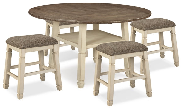 Bolanburg Counter Height Dining Table and 4 Barstools - PKG014018