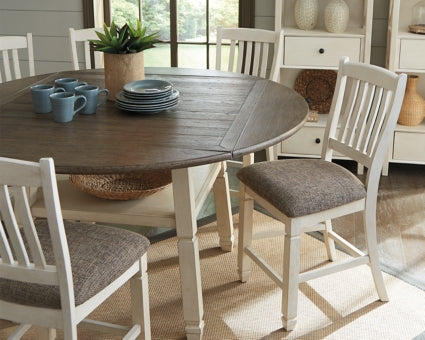 Bolanburg Counter Height Dining Table and 8 Barstools