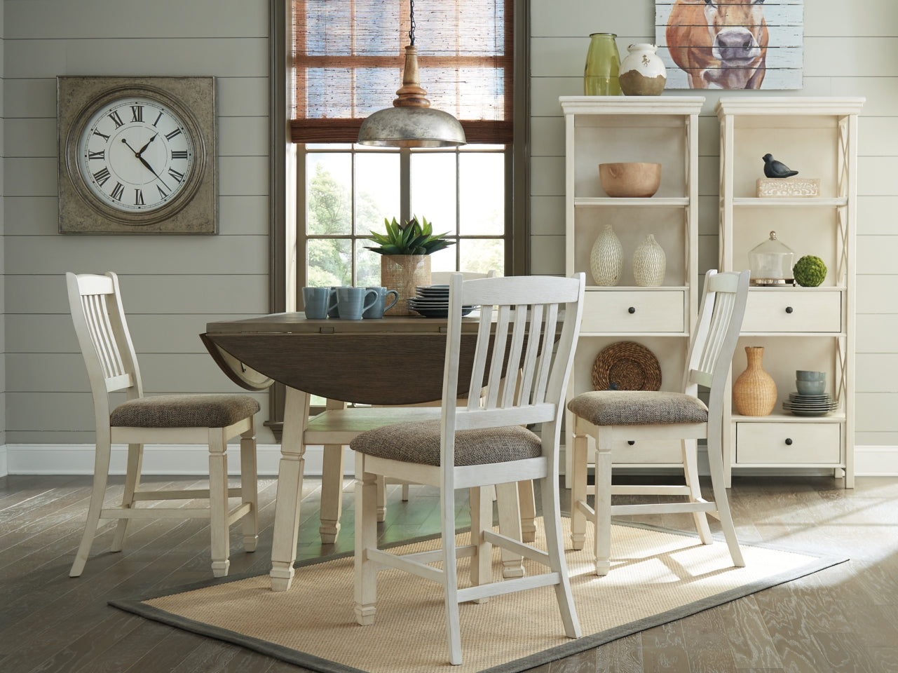 Bolanburg Counter Height Dining Table and 4 Barstools - PKG000402