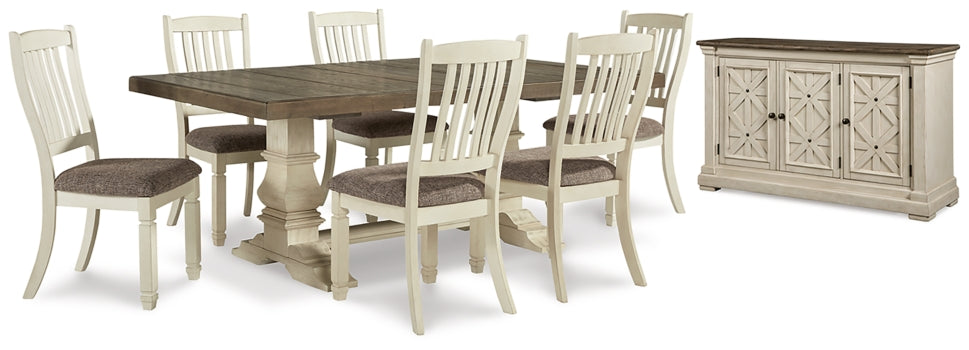 Bolanburg Dining Table and 6 Chairs with Storage - PKG013292
