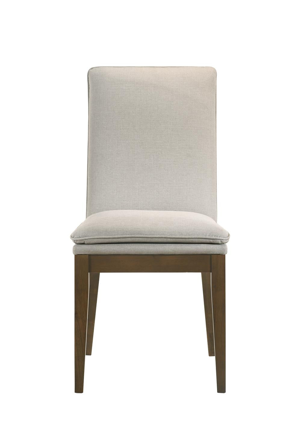 MAGGIE DINING CHAIR W/NATURAL CUSHION-WALNUT
