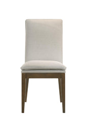 MAGGIE DINING CHAIR W/NATURAL CUSHION-WALNUT