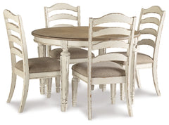 Realyn Dining Table and 4 Chairs - PKG002221