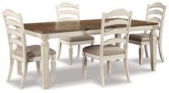 Realyn Dining Table and 4 Chairs - PKG002225
