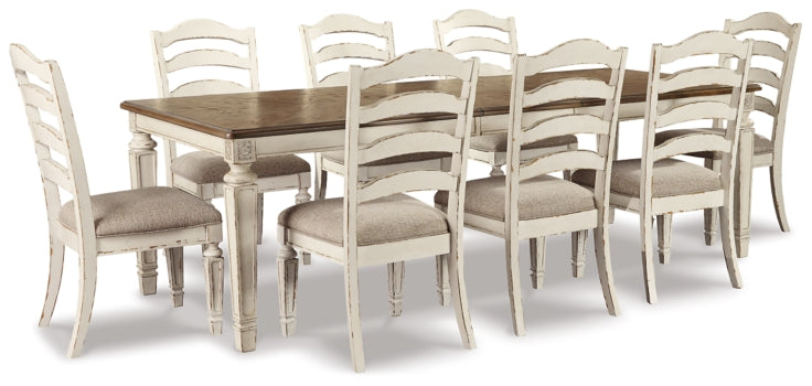 Realyn Dining Table and 8 Chairs - PKG002227