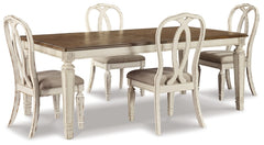 Realyn Dining Table and 4 Chairs - PKG002228