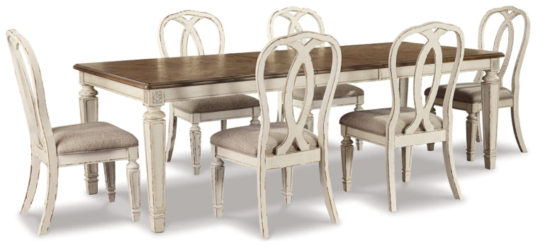 Realyn Dining Table and 6 Chairs - PKG002229