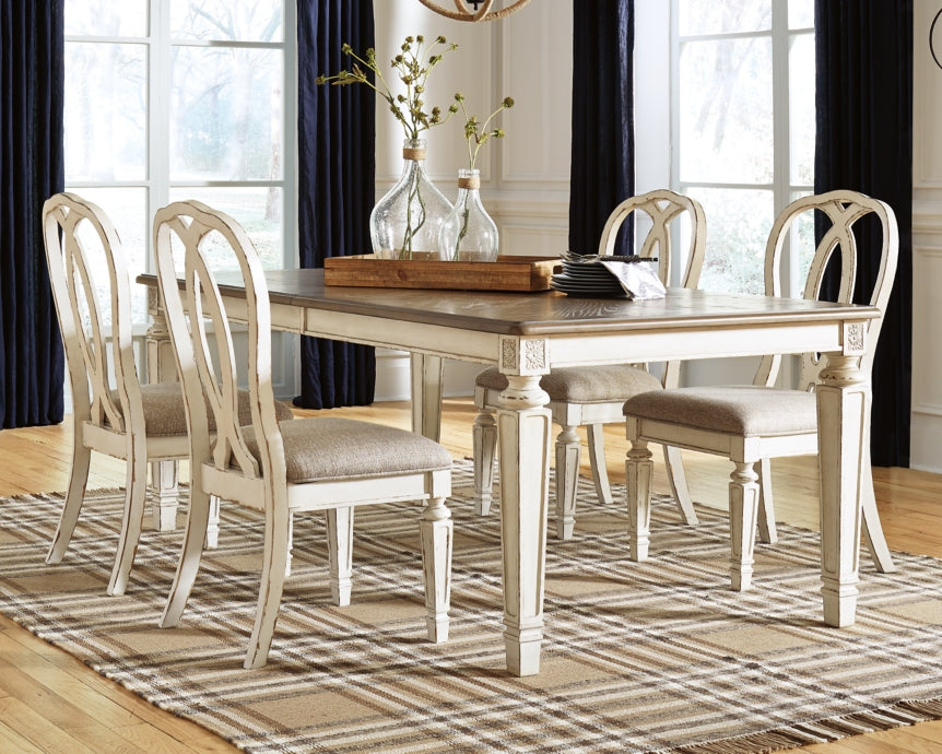 Realyn Dining Table and 4 Chairs - PKG002228