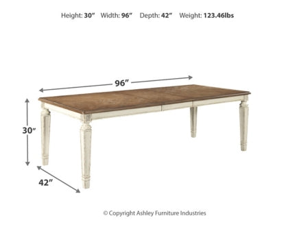 Realyn Dining Table and 8 Chairs - PKG002227