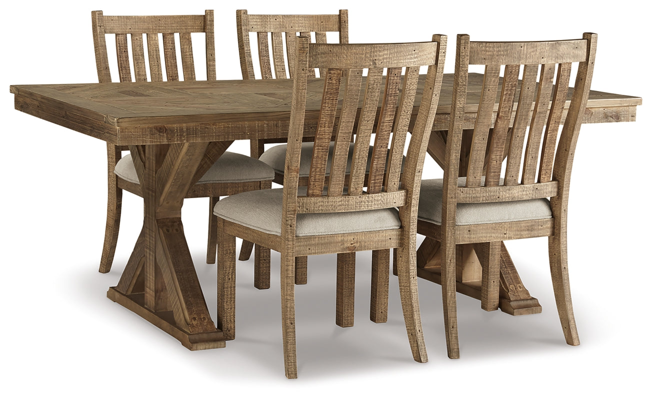 Grindleburg Dining Table and 4 Chairs - PKG011223