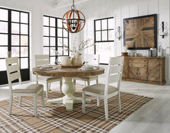 Grindleburg Dining Table and 4 Chairs with Storage
