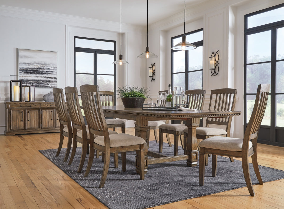 Markenburg Dining Table and 8 Chairs with Storage - PKG014206