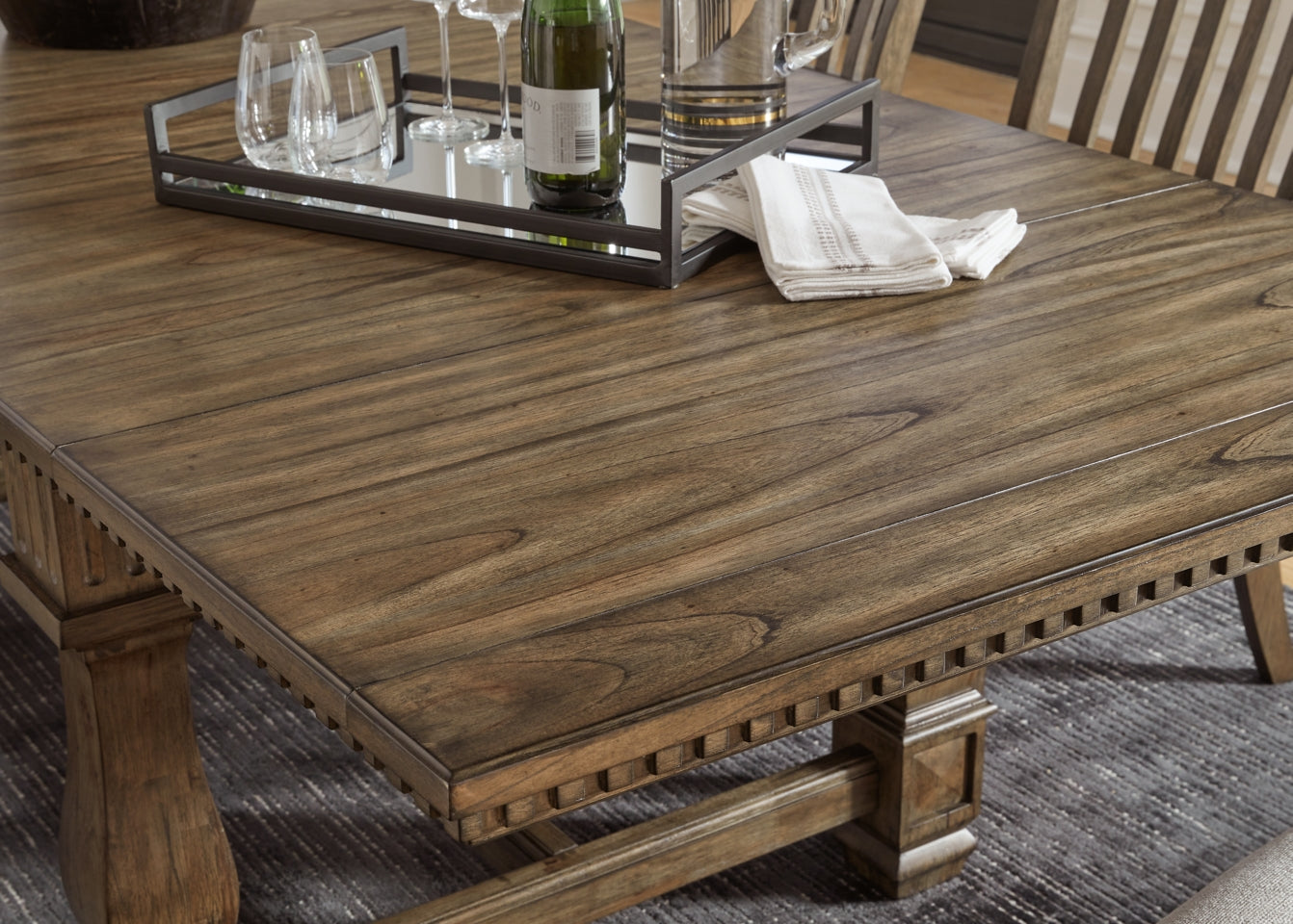 Markenburg Dining Table and 8 Chairs with Storage - PKG014206