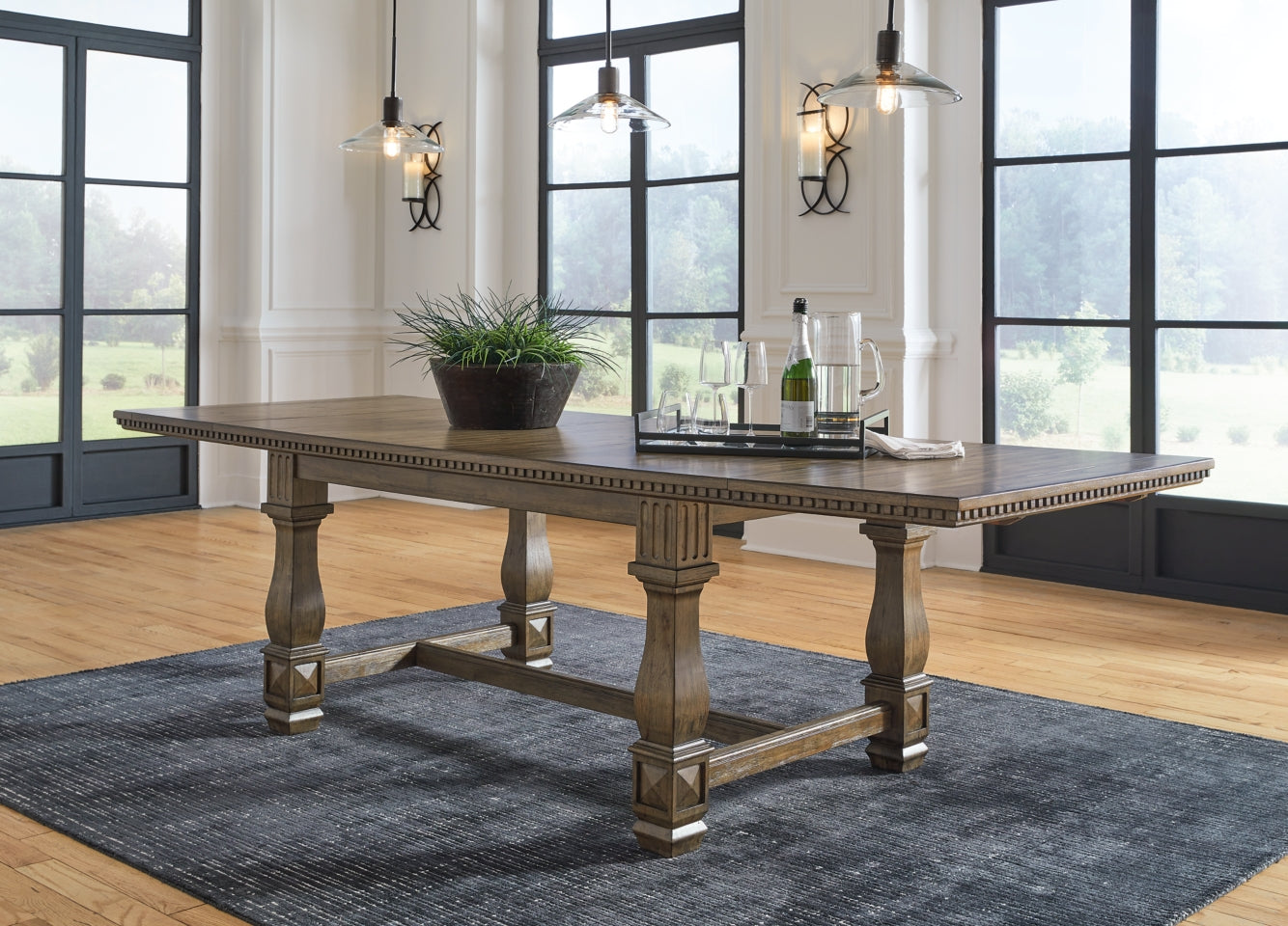 Markenburg Dining Table and 10 Chairs with Storage - PKG014205