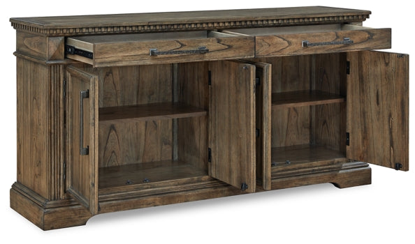 Markenburg Dining Table and 8 Chairs with Storage - PKG014206