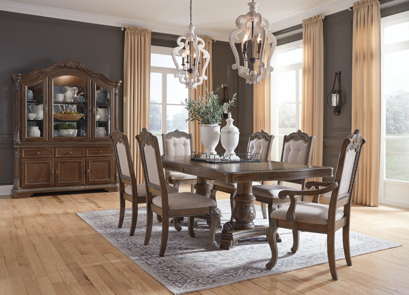 Charmond Dining Table and 6 Chairs with Storage - PKG002289