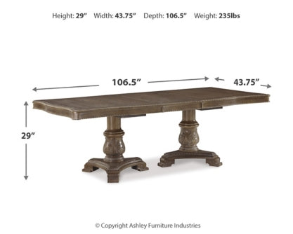 Charmond Dining Table and 6 Chairs with Storage - PKG002290