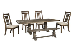 Wyndahl Dining Table and 4 Chairs and Bench - PKG002292