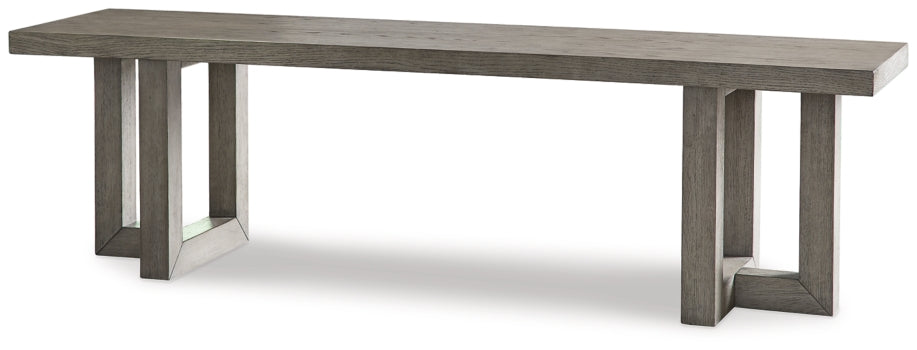 Anibecca Dining Table and 4 Chairs and Bench with Storage