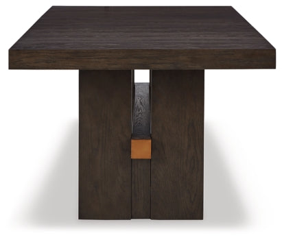 Burkhaus Dining Table and 8 Chairs with Storage - PKG013373