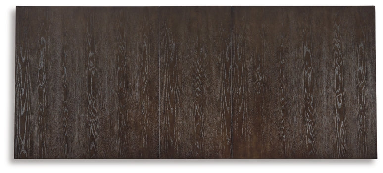 Burkhaus Dining Table and 8 Chairs with Storage - PKG013373