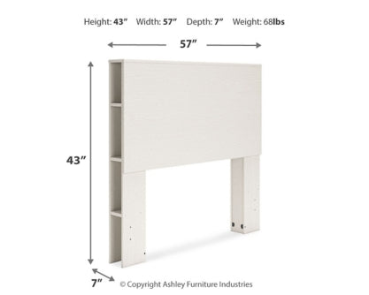 Aprilyn Full Bookcase Headboard with Dresser and 2 Nightstands