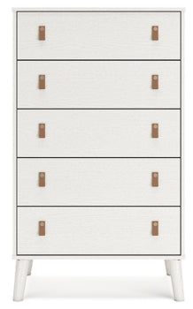 Aprilyn Queen Bookcase Headboard with Dresser, Chest and 2 Nightstands