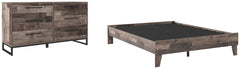 Neilsville Queen Platform Bed with Dresser - PKG009077