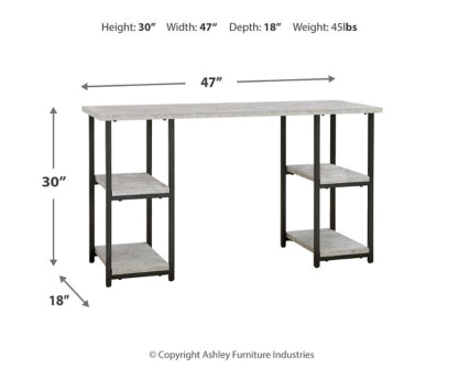 Lazabon Home Office Desk and Storage - PKG010498