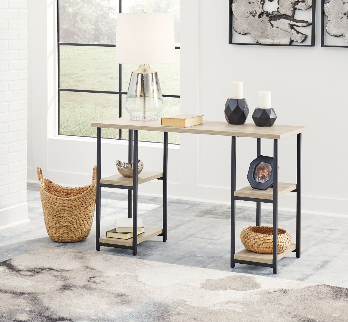 Waylowe Home Office Desk and Storage - PKG010500