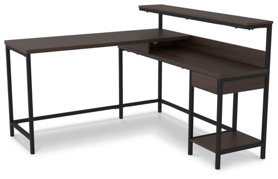 Camiburg Home Office L-Desk with Storage - The Bargain Furniture