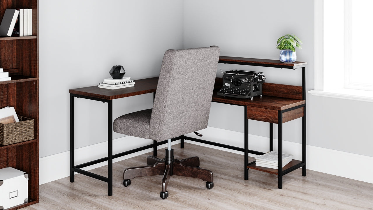 Camiburg Home Office L-Desk with Storage - The Bargain Furniture