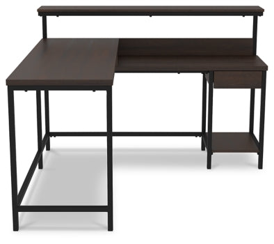 Camiburg Home Office L-Desk with Storage - The Bargain Furniture