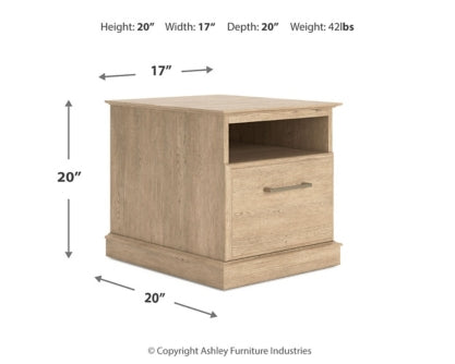 Elmferd Home Office Desk and Storage - PKG014859