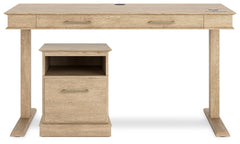 Elmferd Home Office Desk and Storage - PKG014858